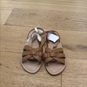 Crewcuts Tan Leather Sandals